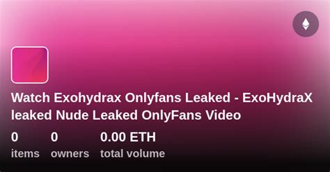 Exohydrax leaked - The latest tweets from @exohydrax